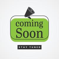 Coming soon illustration template design vector