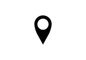 location map icon vector on a white background