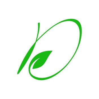 logotipo inicial de la hoja d vector