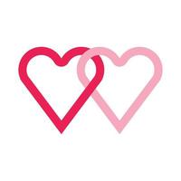isolate vector valentine's day pink flat icon