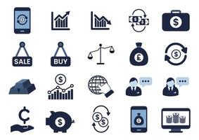 finance and investment flat icon element vector