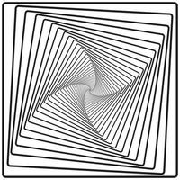 Abstract squares overlap vector