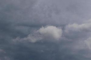 Stormy weather and dark clouds photo