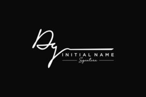 Initial DG signature logo template vector. Hand drawn Calligraphy lettering Vector illustration.