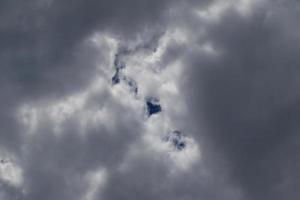 Stormy weather and dark clouds photo