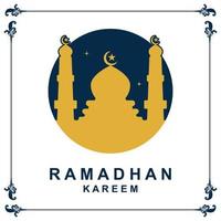 ramadan logo vector, ramadan flyer image with template illustration vector