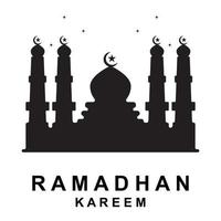 ramadan logo vector, ramadan flyer image con plantilla de ilustración vector