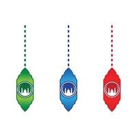 ramadan logo vector, ramadan flyer image with template illustration vector