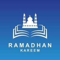 ramadan logo vector, ramadan flyer image with template illustration vector