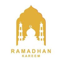 ramadan logo vector, ramadan flyer image with template illustration vector