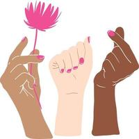 Womens hand illustration vector