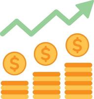 Profit financial graph icon vector