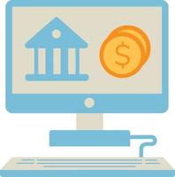 Online banking icon vector