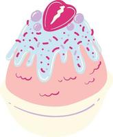Shaved ice illustration vector