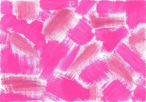 pinceladas de pintura rosa y nacarada sobre lienzo blanco horizontal texturizado. textura abstracta de pintura acrílica, gouache o témpera rosa. fondo artístico con lugar para el texto. foto