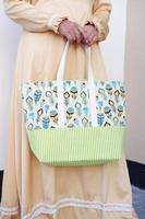 beautiful patterned bag as a background photo