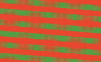 Green and red stripes and halftone circles pattern. Suitable for fabric, wallpaper, banner, and backdrop. vector