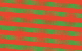 Green and red stripes and halftone circles pattern. Suitable for fabric, wallpaper, banner, and backdrop. vector