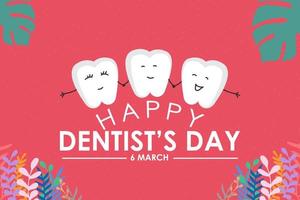 Happy Dentist's Day Logo Vector Template Design