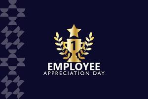 Employee Appreciation Day. First Friday in March. Holiday concept. Template for background, banner, card, poster vector