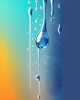 Colorful Water Drops Background photo