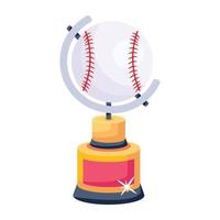 Trendy Baseball Trophy vector