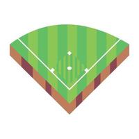 campo de beisbol de moda vector