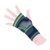 Trendy Wrist Brace vector