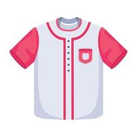 camisa de béisbol de moda vector