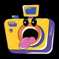 Trendy Digital Camera vector