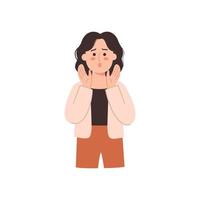 Shocked Woman illustration vector