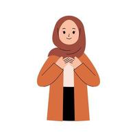 Muslim Woman illustration vector