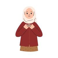 Muslim Woman illustration vector