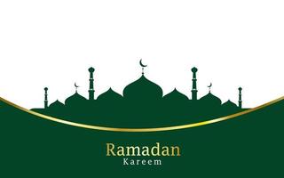 diseño de fondo de mezquita de ramadan kareem de vector