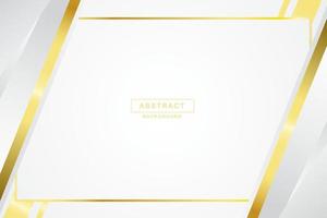 Vector gold luxury white abstract background modern design with frame