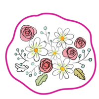 Doodle Blumenstrauß png