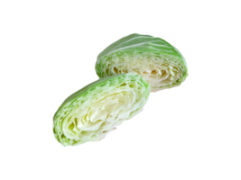 Sliced cabbage on transparent background png