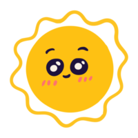 cute sun cartoon character png