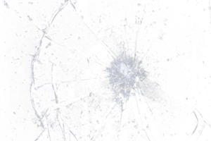 verre cassé rond abstrait avec particule png