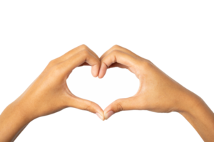 heart shape made of hands png