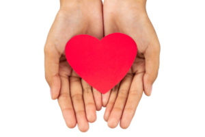 two hands holding heart shape png