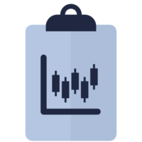 finance and investment blue and black color flat icon element png