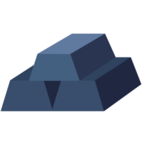 isolate blue gold flat icon png