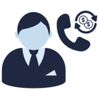finance call center flat icon png