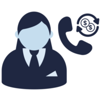 finance call center flat icon png