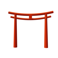 puerta japonesa roja torii transparente png