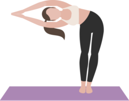 exercices de postures de yoga png