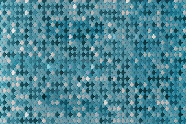Abstract geometric background on the marine theme. Seamless waves blue pattern or squama texture