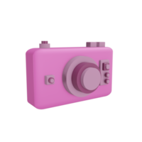 3d camera icoon met transparant achtergrond, perfect voor sjabloon ontwerp, ui of ux en meer. png