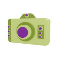 3D camera icon with transparent background, perfect for template design, UI or UX and more. png